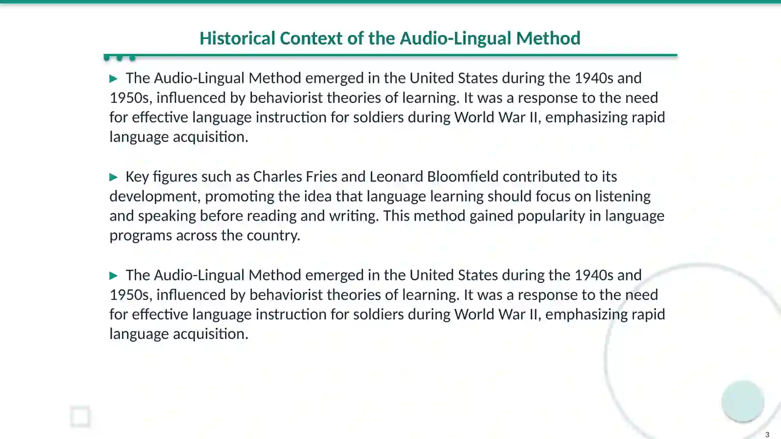 Audio-Lingual Method 3