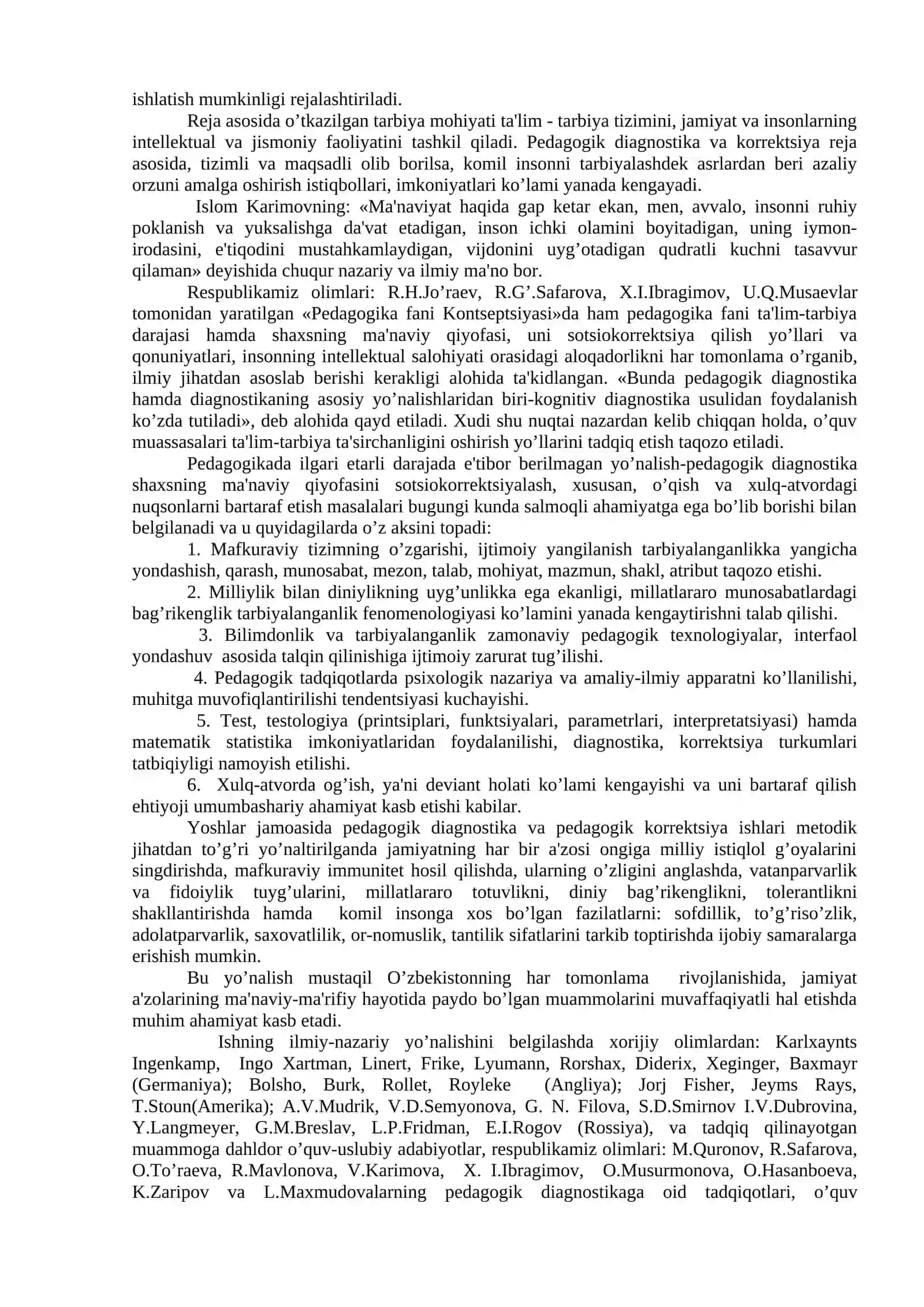 PEDAGOGIK DIAGNOSTIKA VA PEDAGOGIK KORREKSIYA. KORREKSION PEDAGOGIKA 3