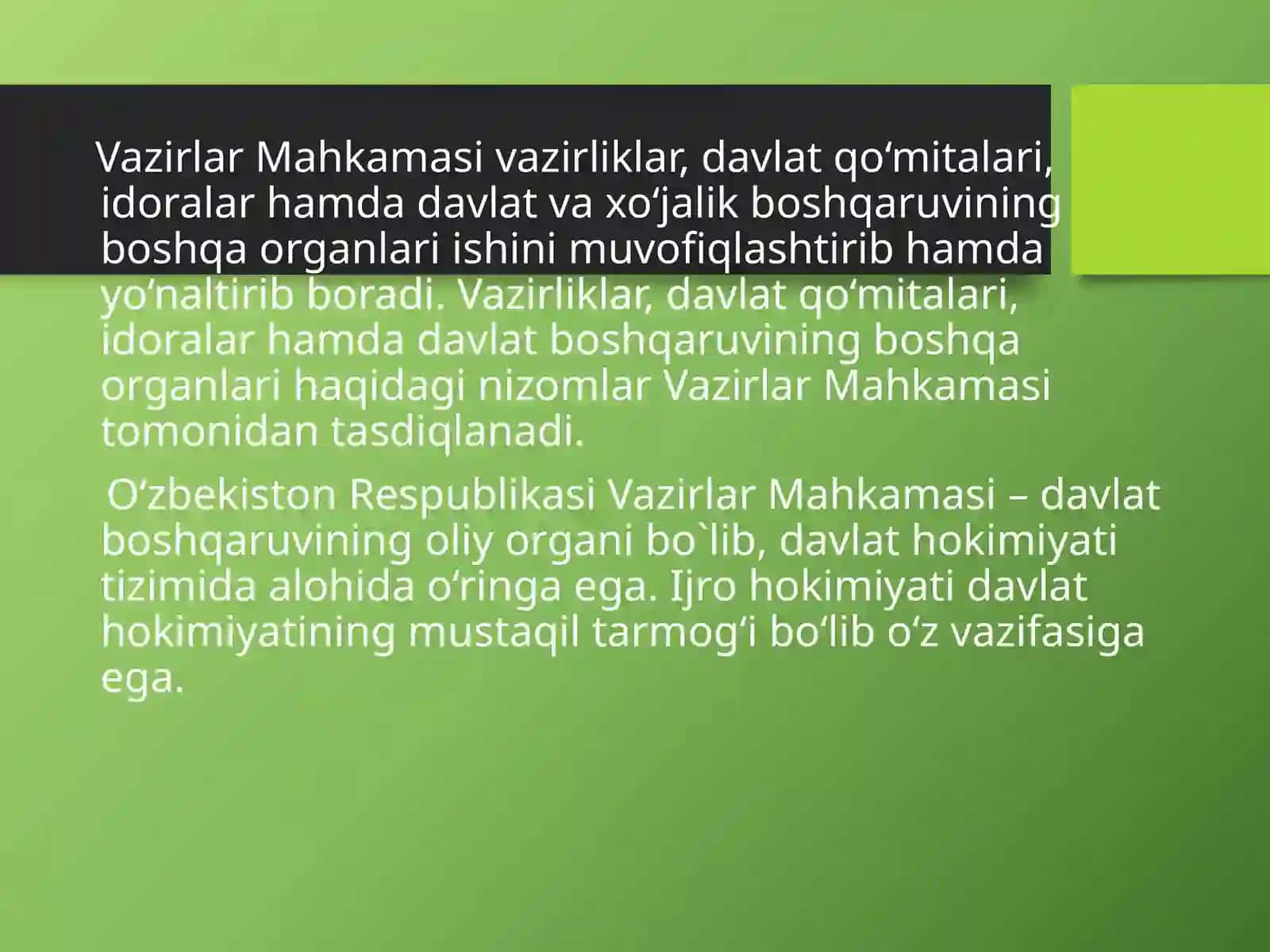 O‘zbekiston Respublikasi Vazirlar Mahkamasi 3