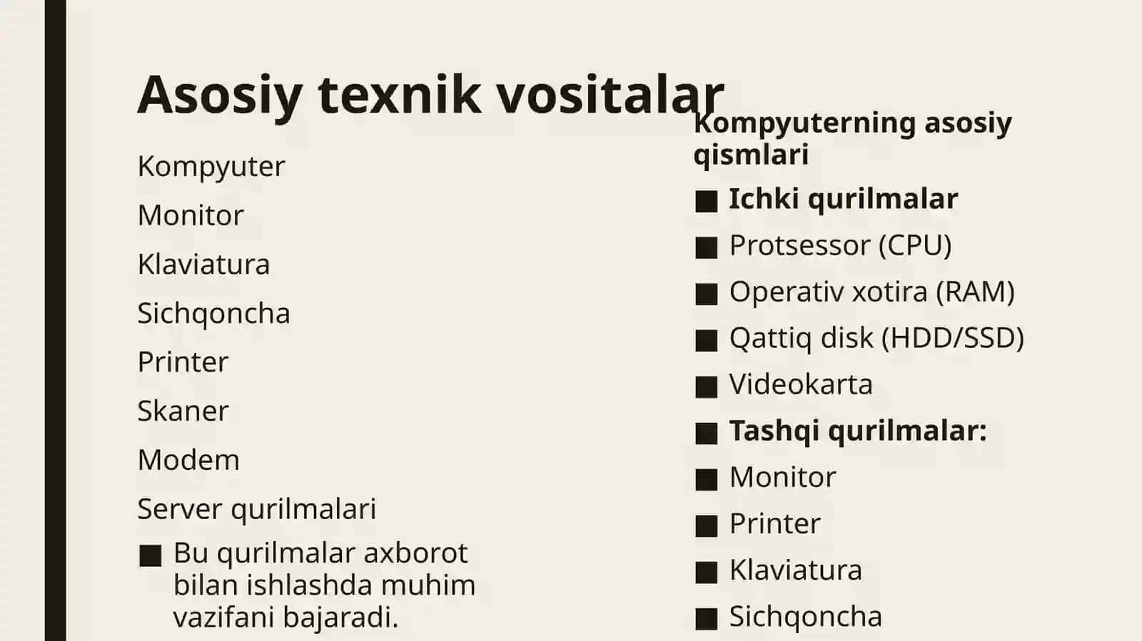 Axborot texnologiyalarining texnik ta'minoti 3