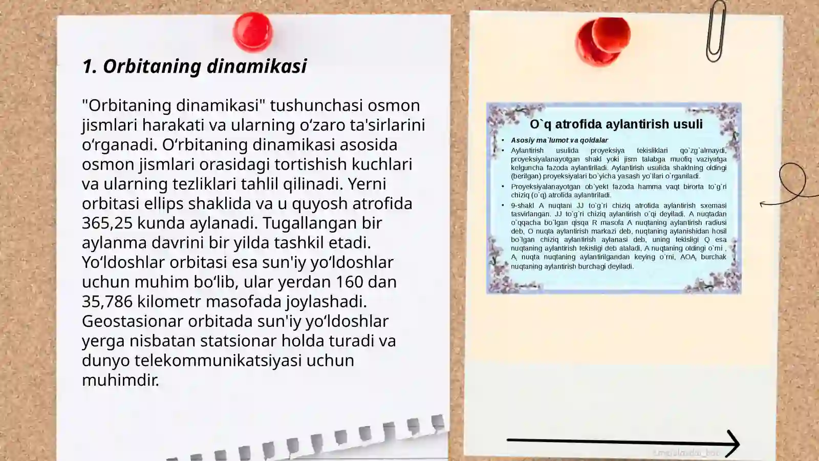 Orbitaning dinamikasi 3