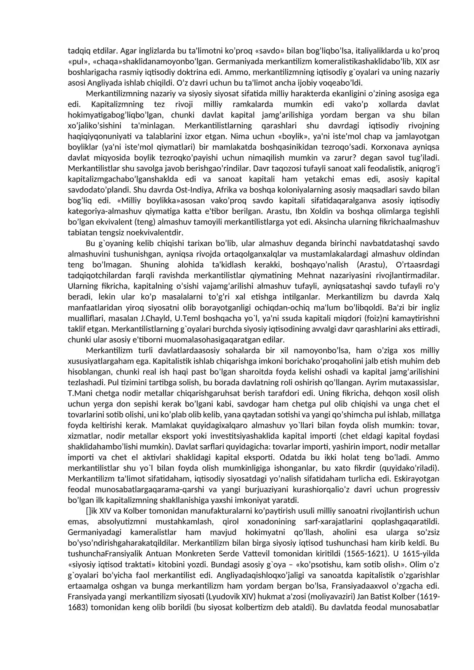 MERKАNTILIZM VА FIZIOKRАTLАR IQTISODIY TА’LIMOTLАRI 3