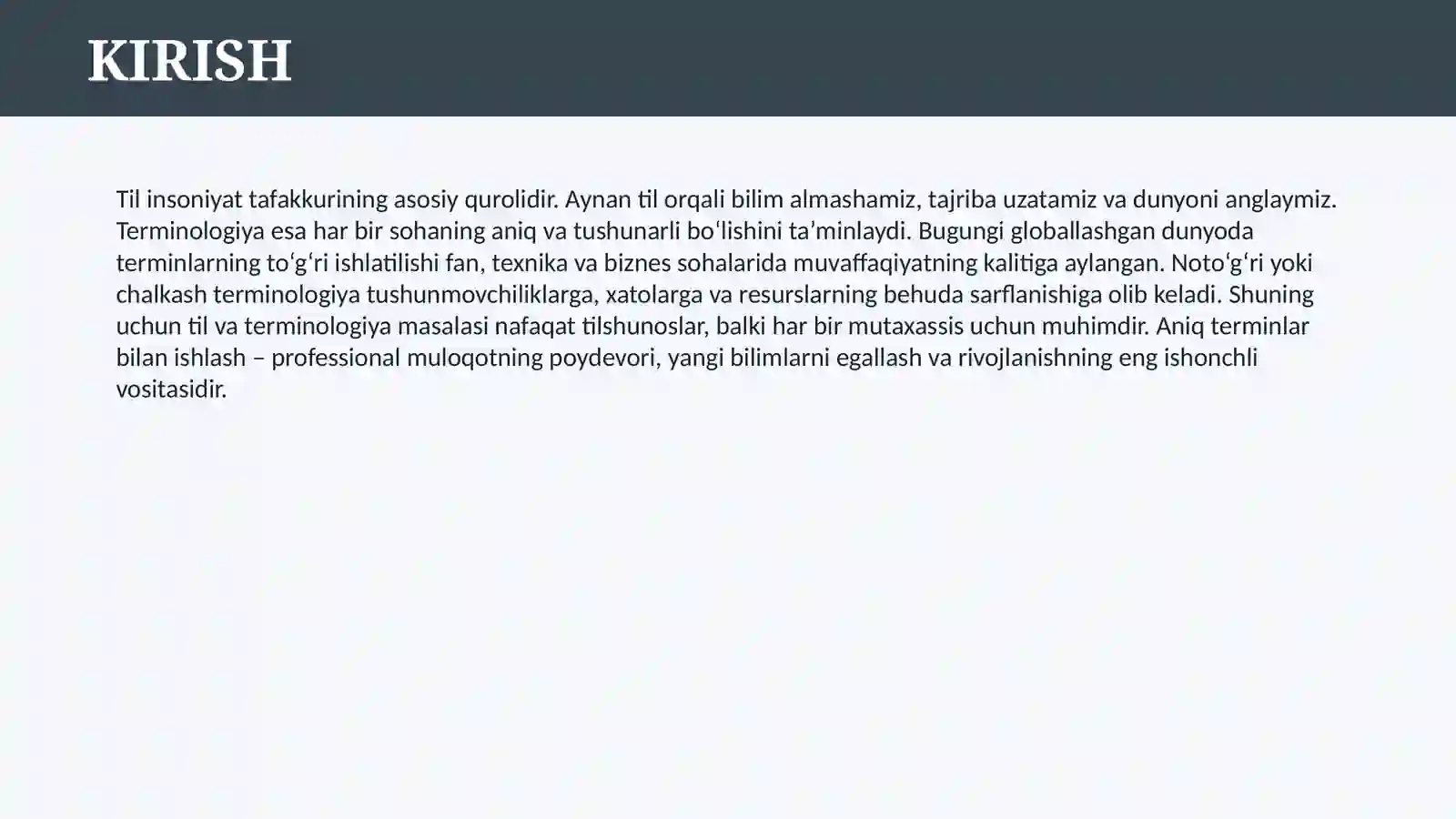 TIL VA TERMINOLOGIYA 3