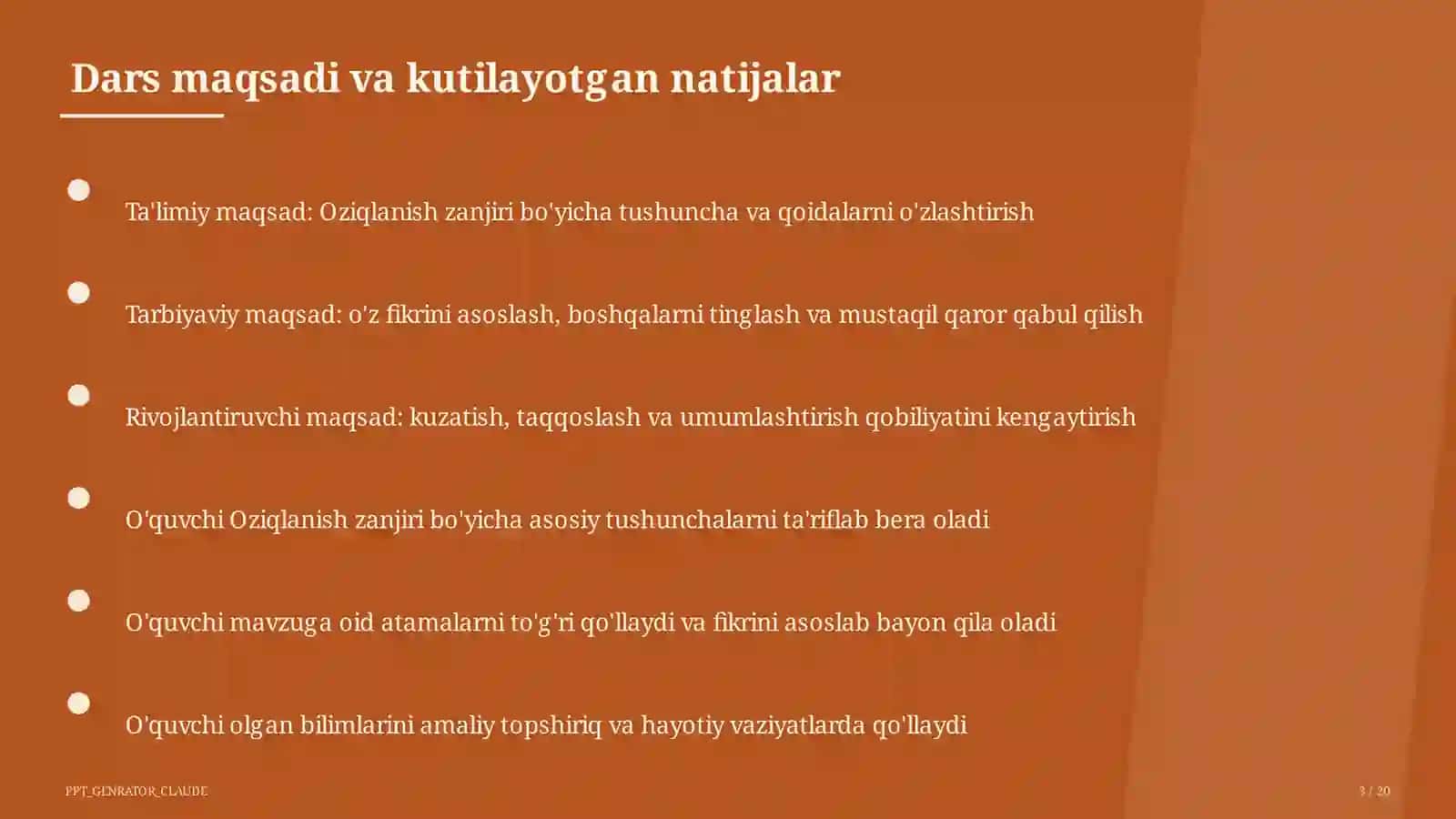 Oziqlanish zanjiri (3-sinf) 3
