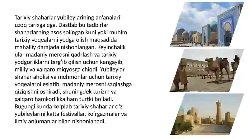 Tarixiy shaharlar yubileylari 3