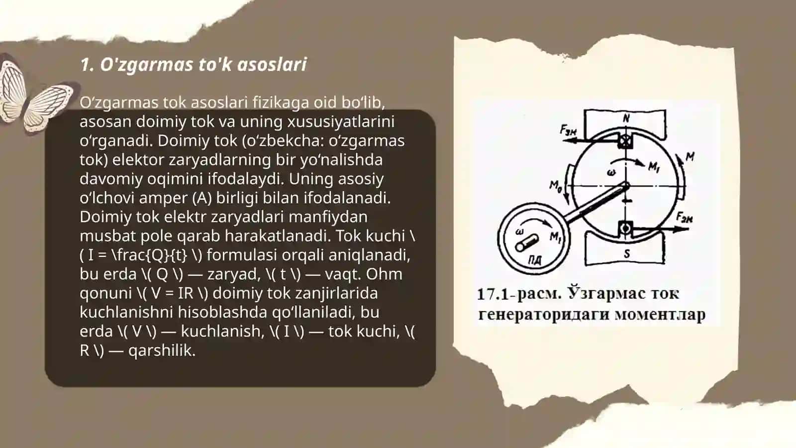 O'zgarmas to'k murakkab elektir zanjirlarini hisoblash 3