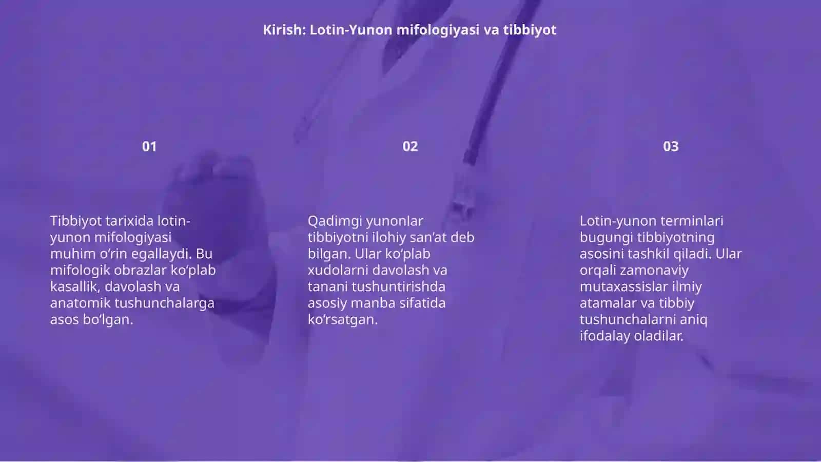 Tibbiyotda lotin yunon mifologiyalari 3