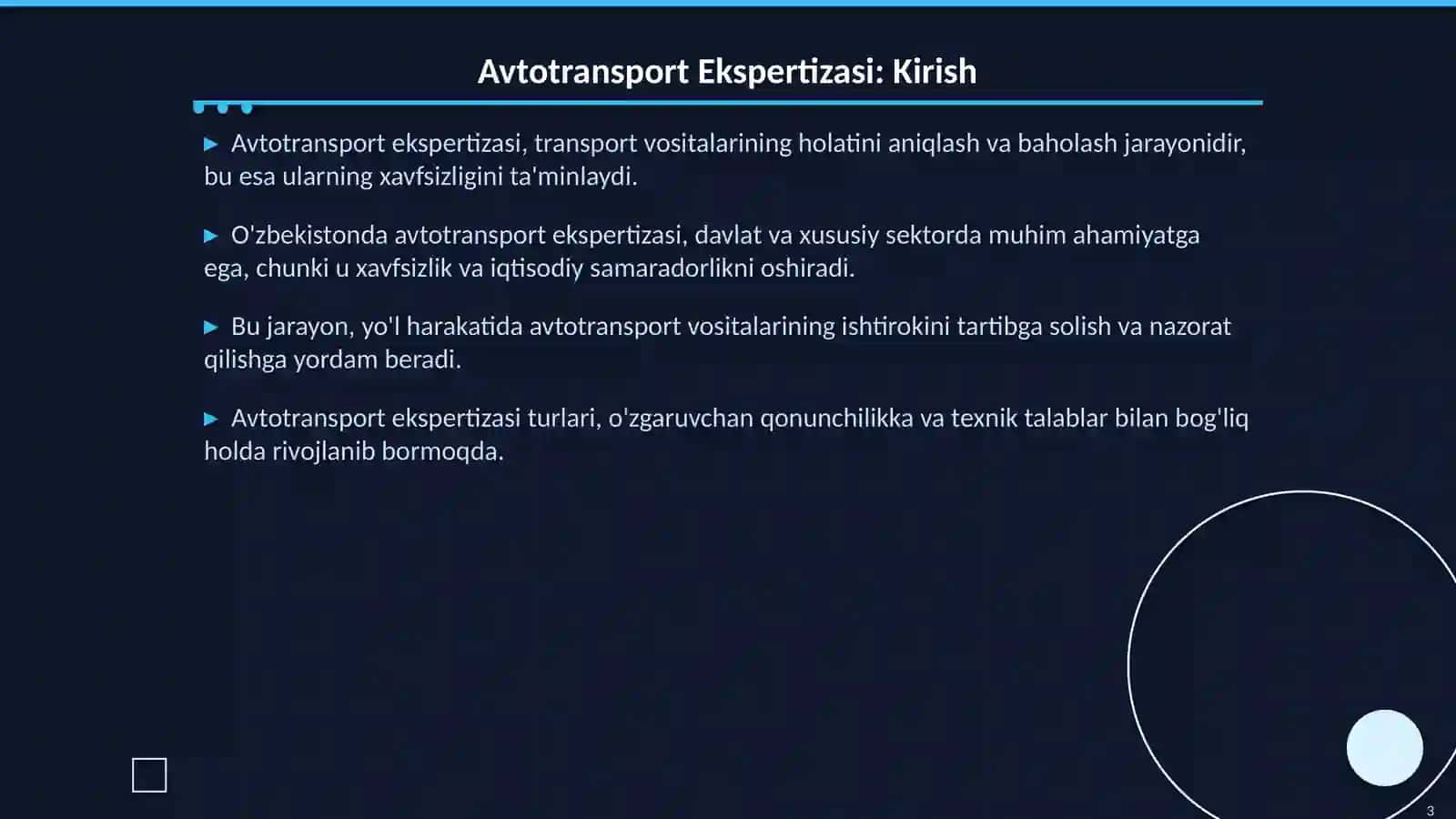 Avtotransport Ekspertiza Turlari: O'zbekistonda Amaliyot 3