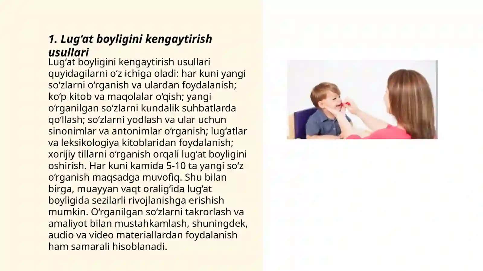 Nutqida nuqsoni bor bolalarda lug'at ustida olib boriladigan logapedik-korreksion ish usullari 3