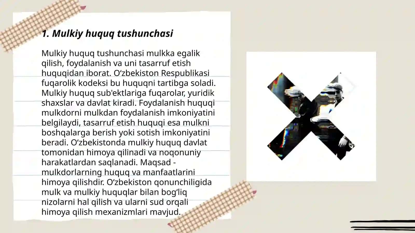 Mulkiy huquqini fuqorolik huquqi normalari bilan himoya qilishning boshqa usullari 3