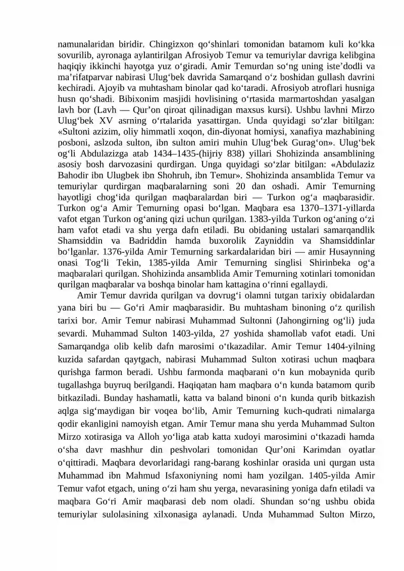 Temuriylar hukmronligi davrida siyosiy, ijtimoiy-iqtisodiy hayot 3