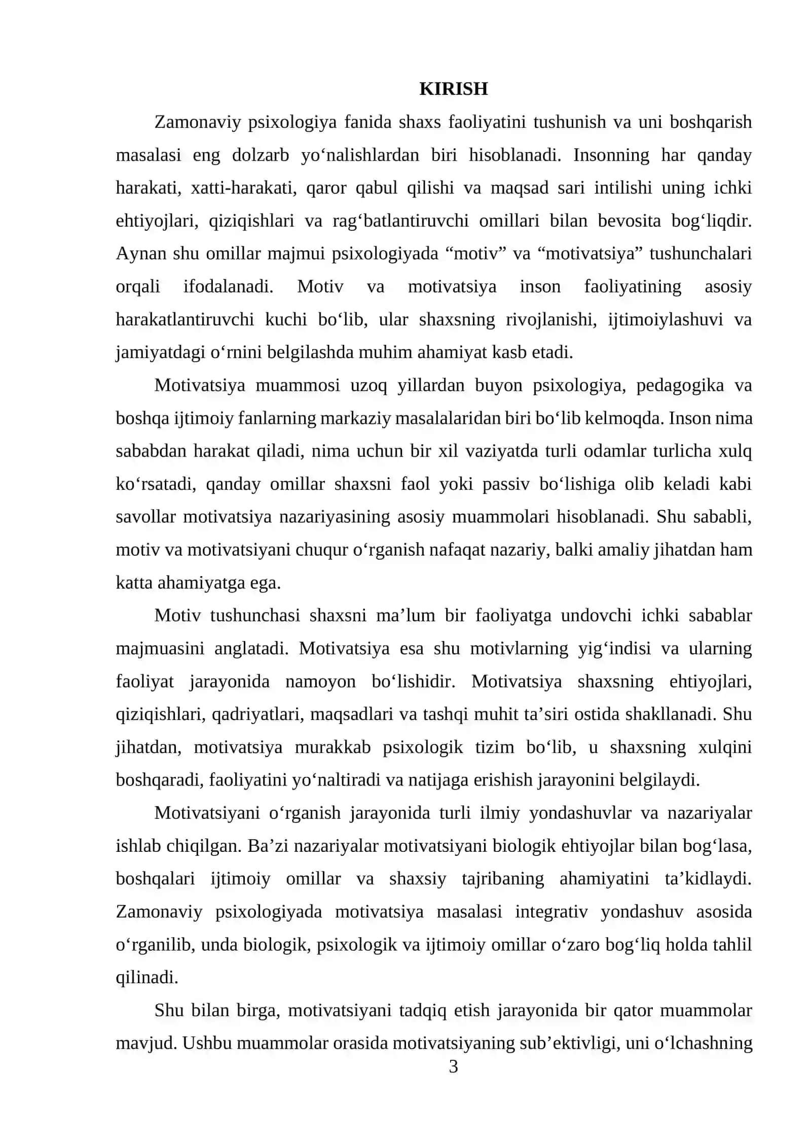 Motiv motivatsiya tadqiq etish muomolari 3
