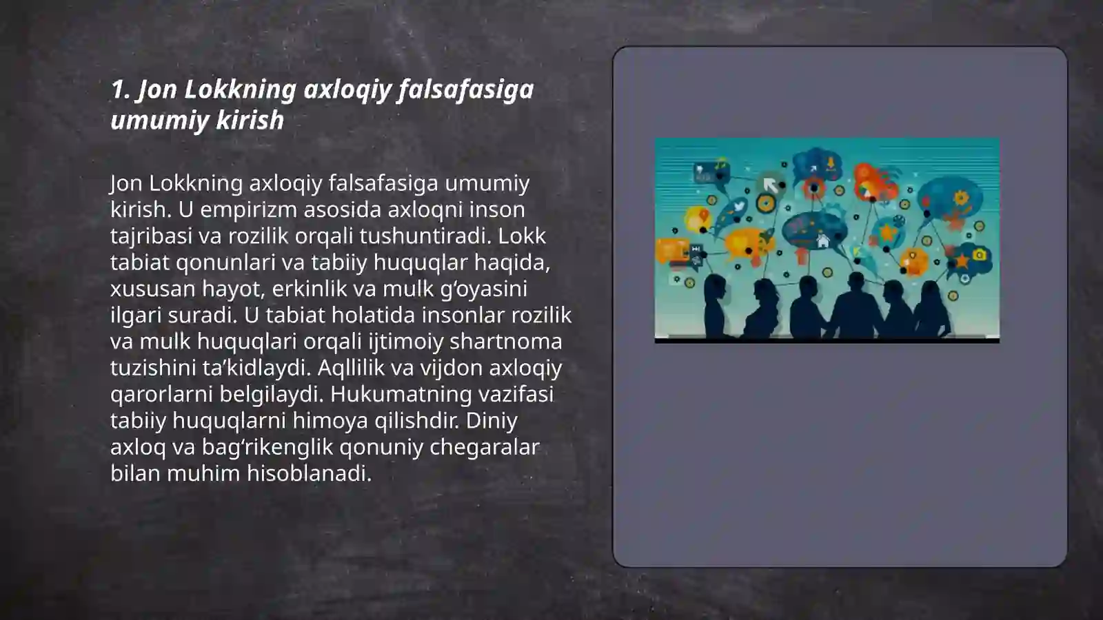 Jon Lokk axloqiy qarashlari mavzusida 3