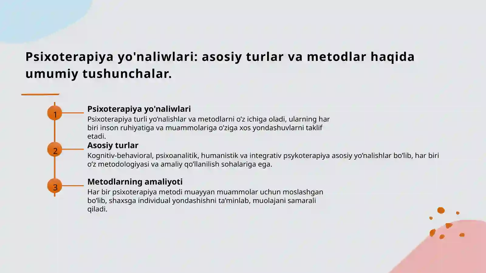 Psixoterapiya yonaliwlari 3