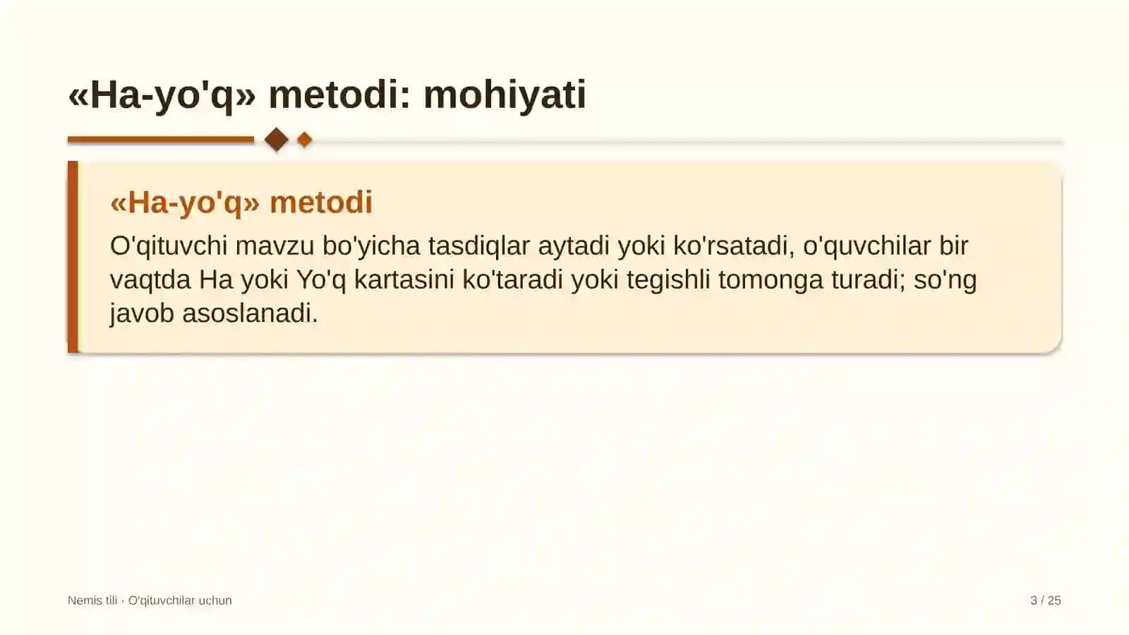nemis tili darslarida ha yo'q metodidan foydalanish 4101 3