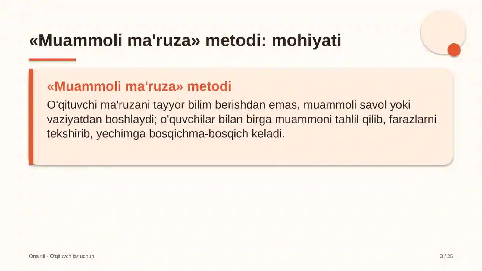 ona tili darslarida muammoli ma'ruza metodidan foydalanish 7943 3