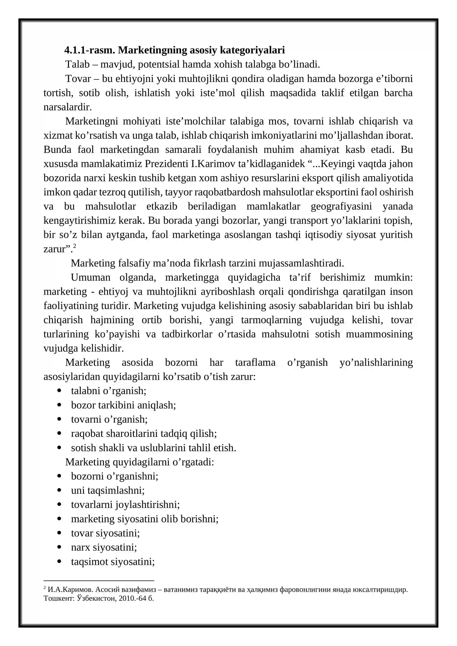 Kichik biznes va tadbirkorlik sub’ektlarida marketing faoliyatini tashkil etish 3