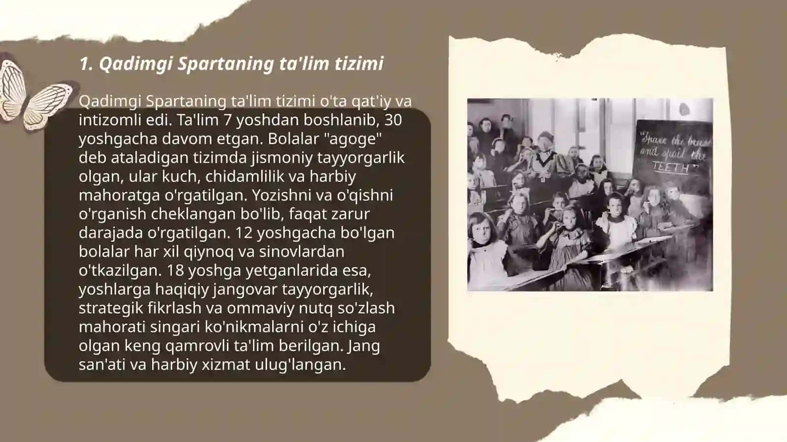Qadimgi Sparta va Afina maktablarida ta'lim - tarbiya 15list 3