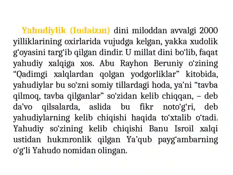 MILLIY DINLAR 3