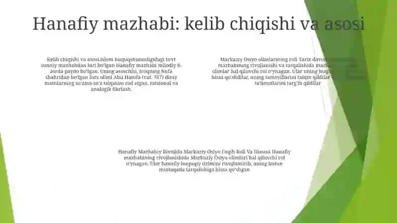 Hanafiy Mazhabi Rivojida Markaziy Osiyo Faqihlarining Roli Va Hissasi 3