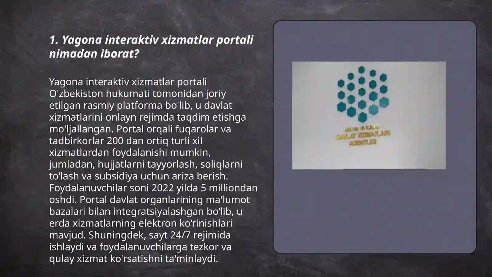 Yagona interaktiv xizmatlar portali 3