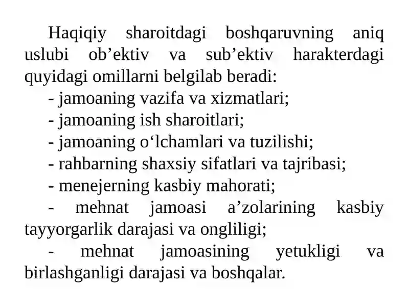 MENEJER USLUBI VA MADANIYATI 3