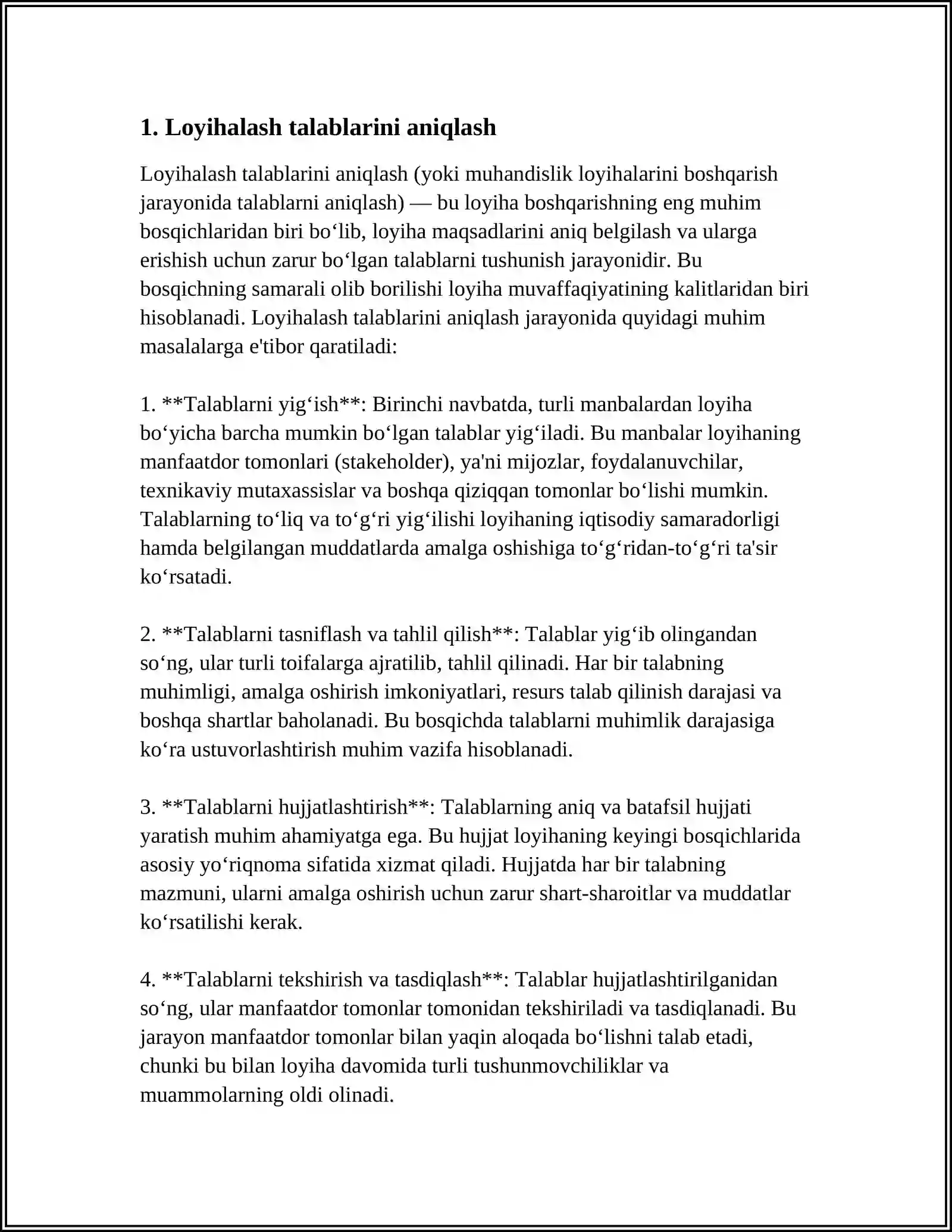 GEOFAZOVIY MA'LUMOTLAR BAZASINI LOYIHALASH BOSQICHLARI 3
