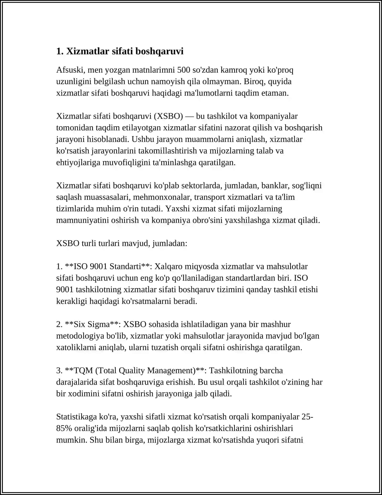 SERVISE MANAGEMENT 1