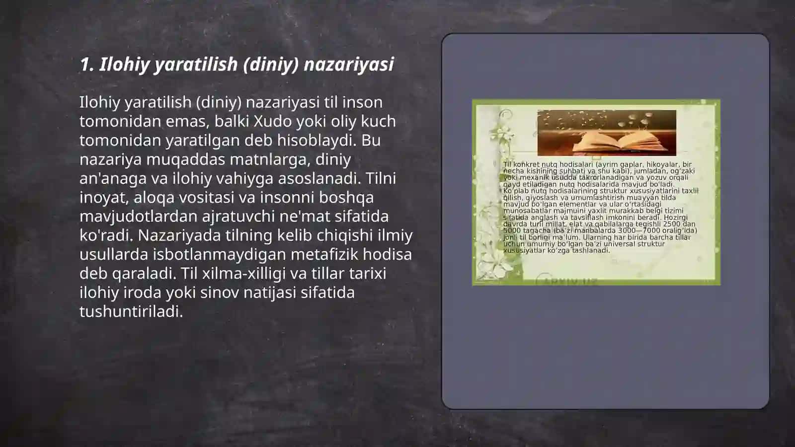Tilning paydo bõlishi haqida nazariyalarl 3