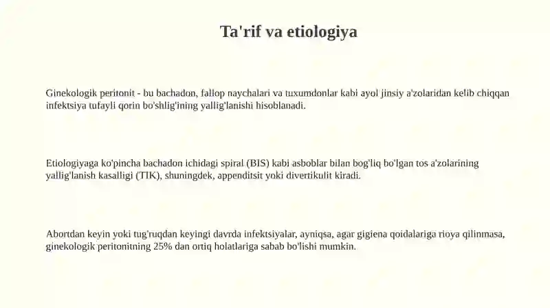Ginekologik Peritonit 3