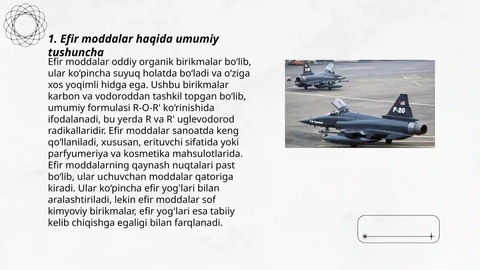 Efir moddalar haqida umumiy tushuncha 3