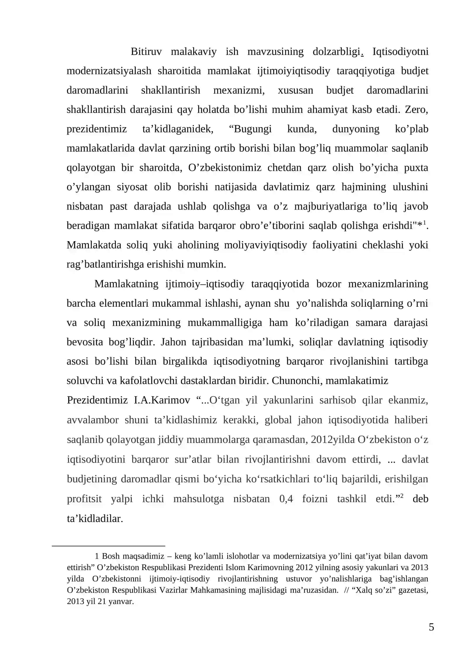 IQTISODIYOTNI MODERNIZATSIYALASH SHAROITIDA BUDJET DAROMADLARINI SHAKILLANTIRISH MEXANIZMINI TAKOMILLASHTIRISH 3