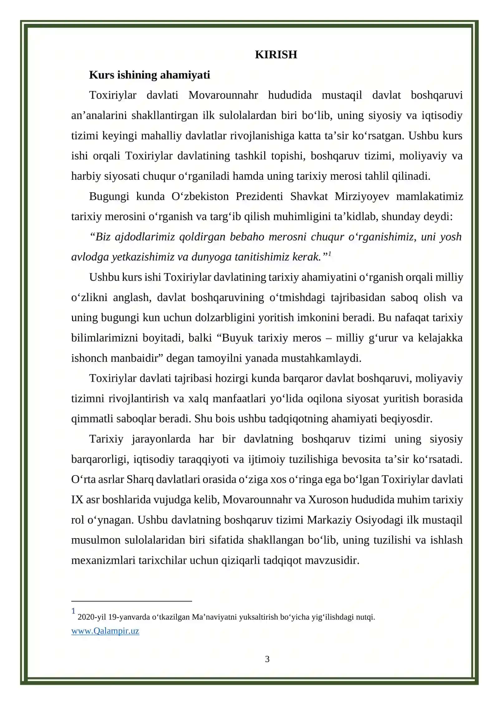 TOXIRIYLAR DAVLATIDA BOSHQARUV TIZIMI 3