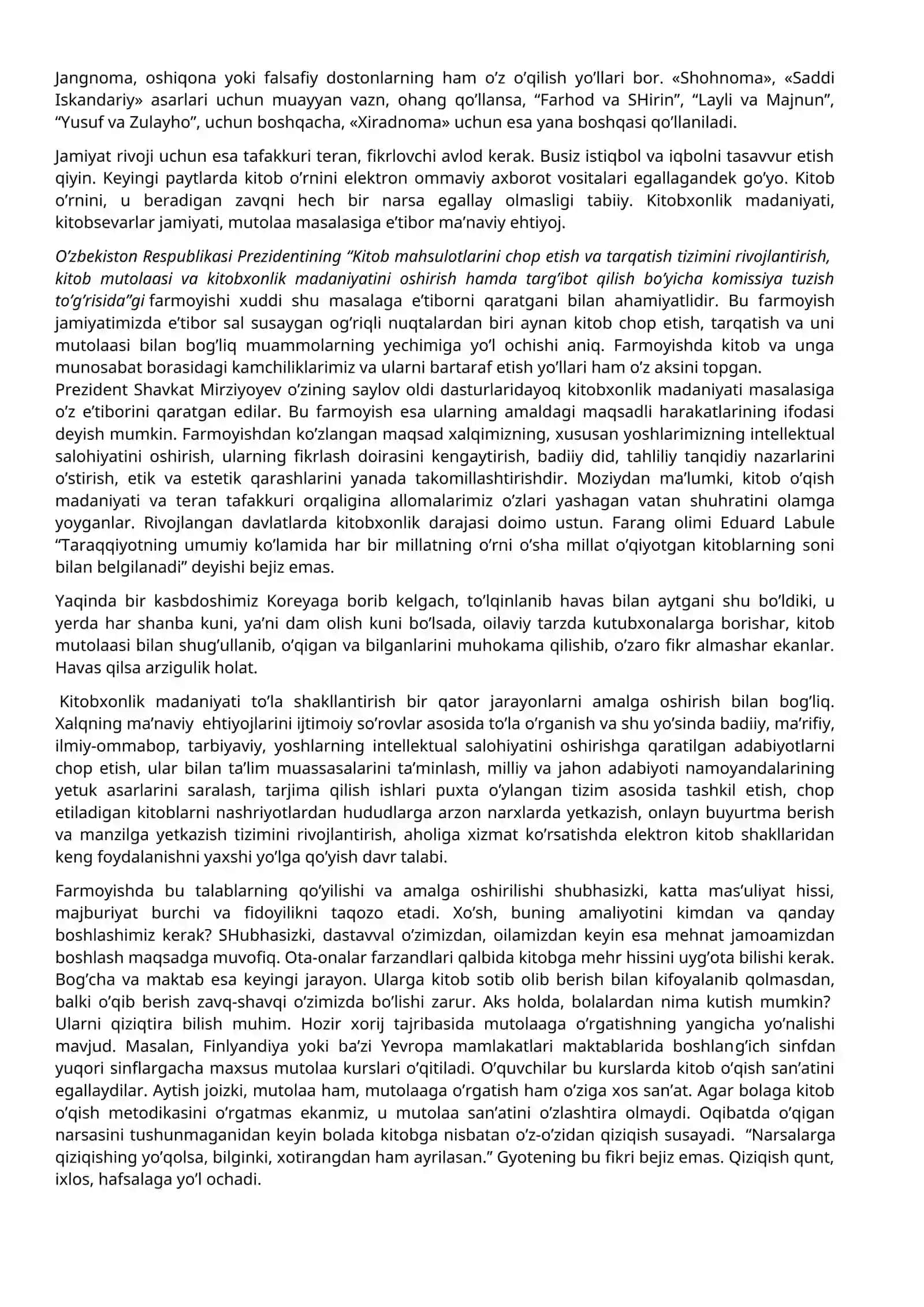Xalq Ta'limi Tizimi va Kitobxonlik Madaniyati 3