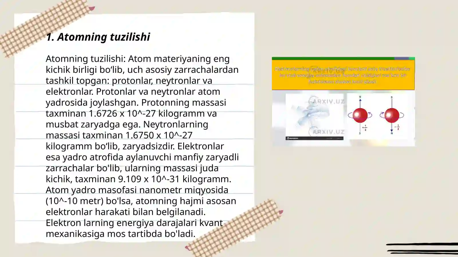 Atomning tuzilishi 3