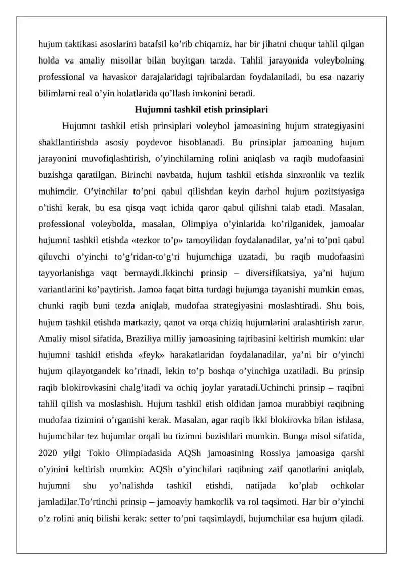 Voleybolda taktik tayyorgarlik asoslari (hujum va himoya taktikasi) 3