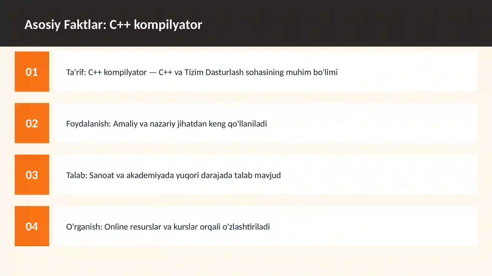 C++ kompilyator 3