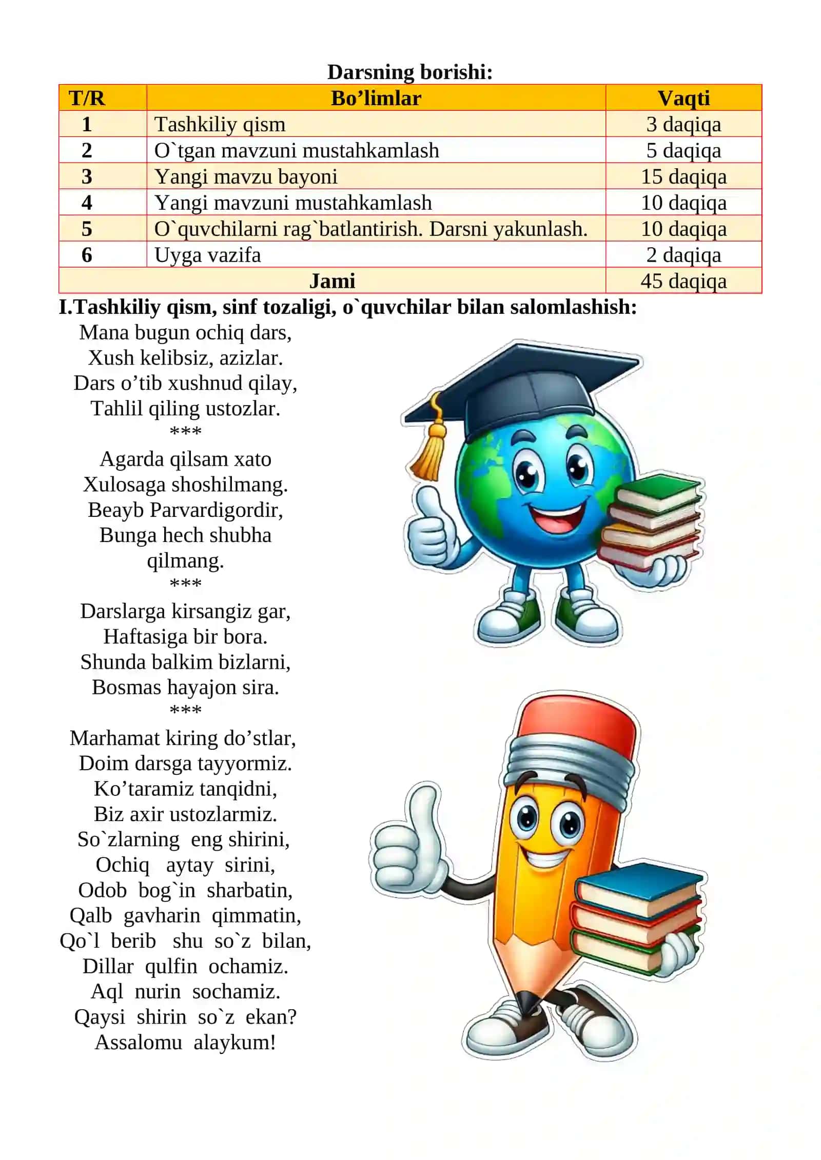 Hayvonlarga atab qo‘yilgan nomlar 1-sinf ona tili dars ishlanmasi 3