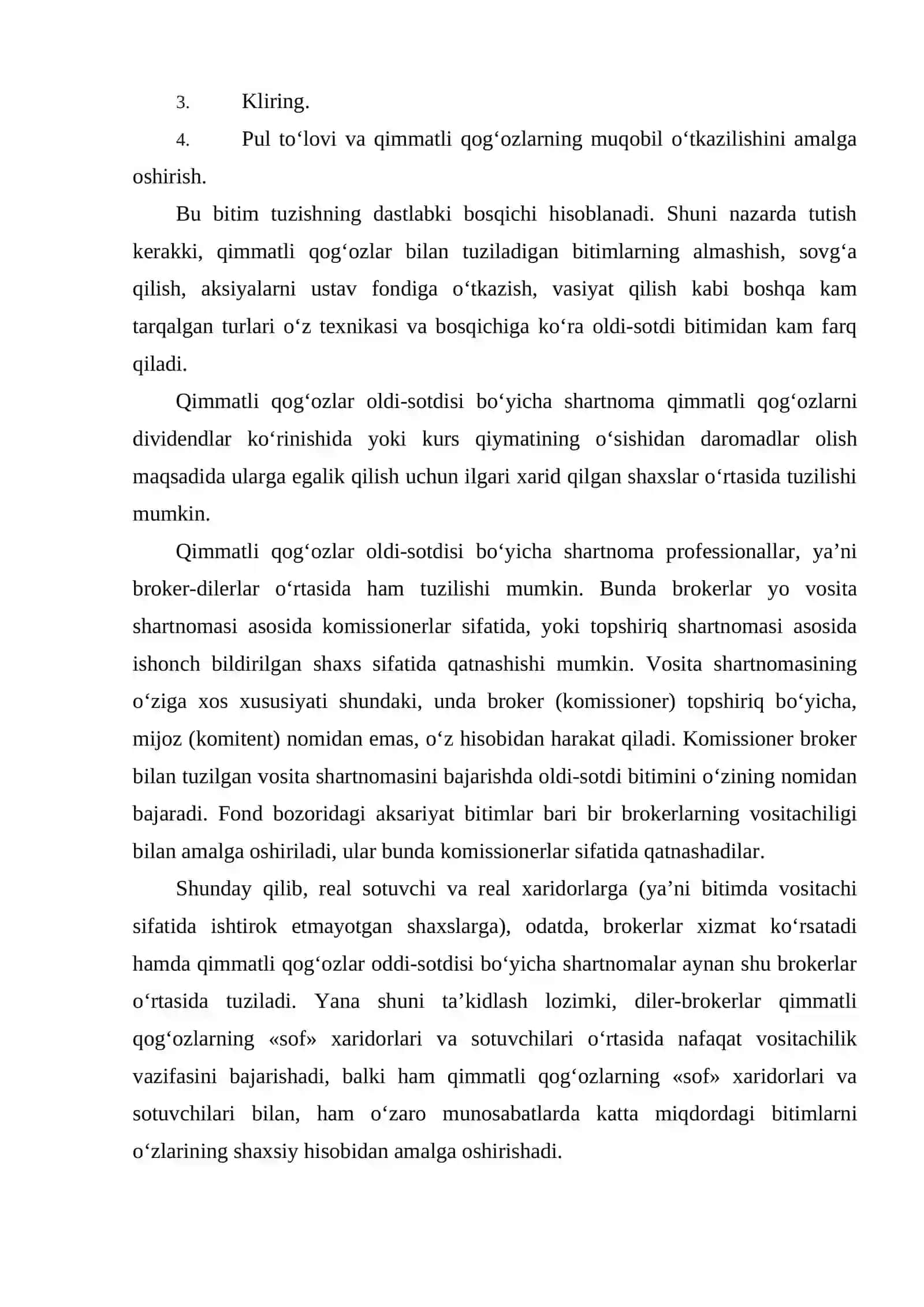 Birja faoliyatida shartnomalar tuzish va ularni ro‘yxatdan o‘tkazish tartibi 3