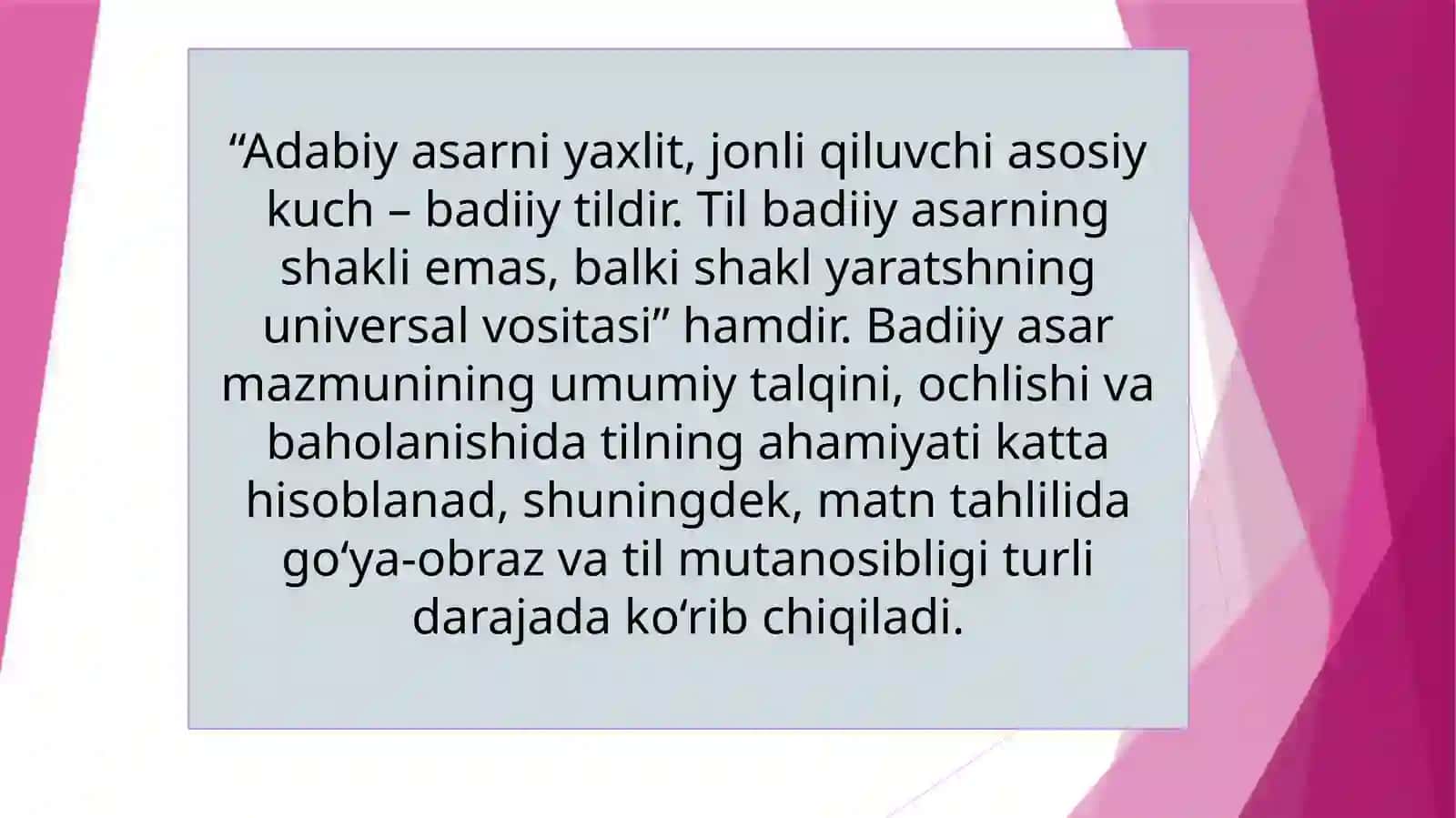 Badiiy asar tilini tahlil qilish usullari 3