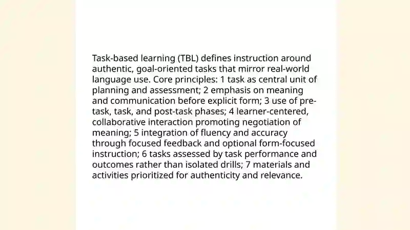 Understanding task-based learning 3