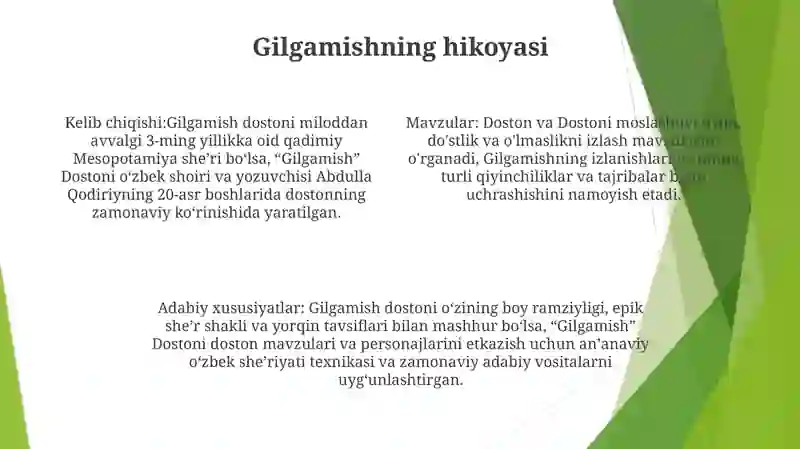 "Gilgamish" Dostoni 3