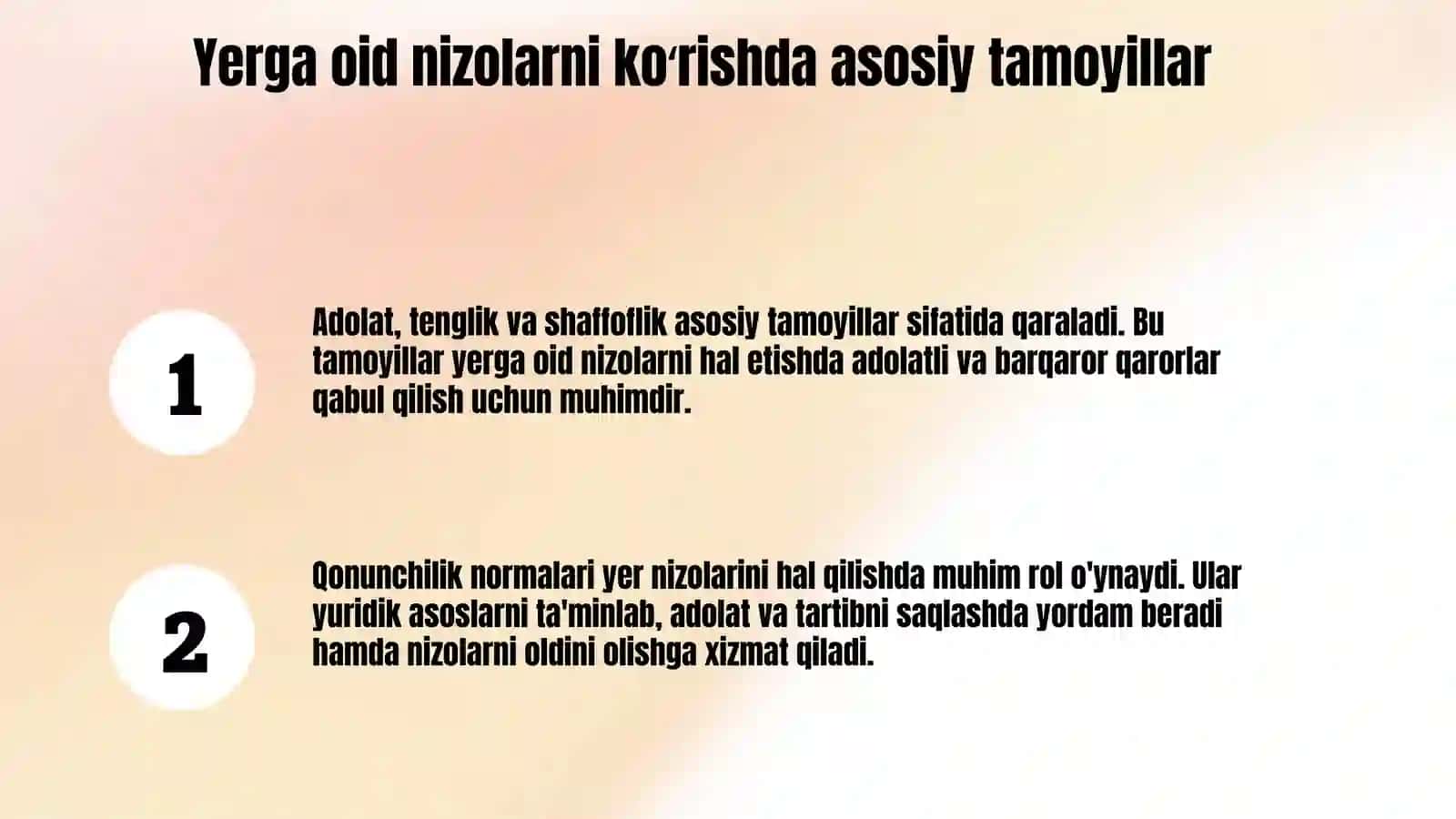 "Sudlarda yerga oid nizolarni koʻrishda qonunchilik hujjatlari normalarini qoʻllashning ayrim masala 3