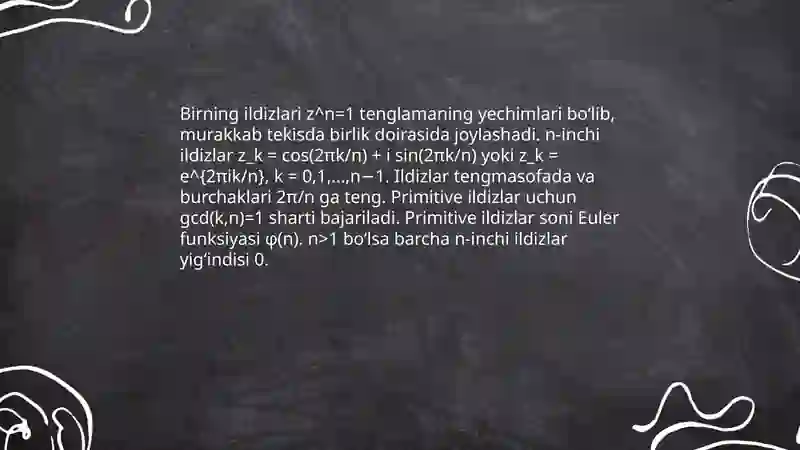 Birninig ildizlari 3