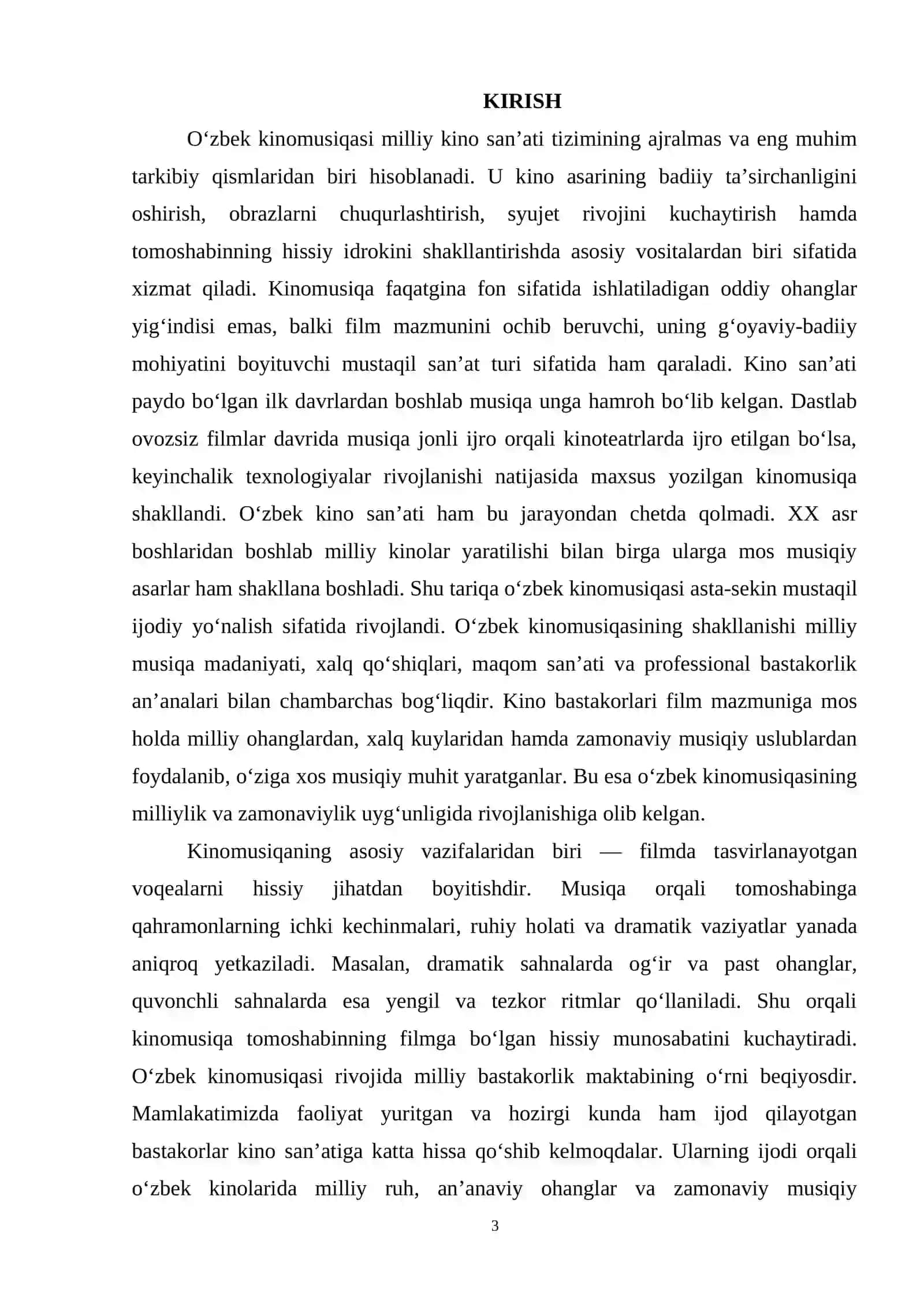 O‘ZBEK KINOMUSIQASI 3
