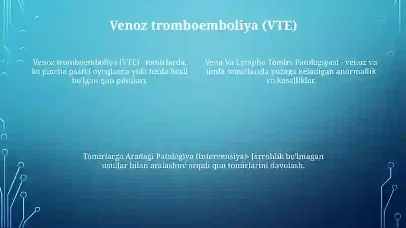 Vena Va Limfa Tomirlari Patologiyasi 3