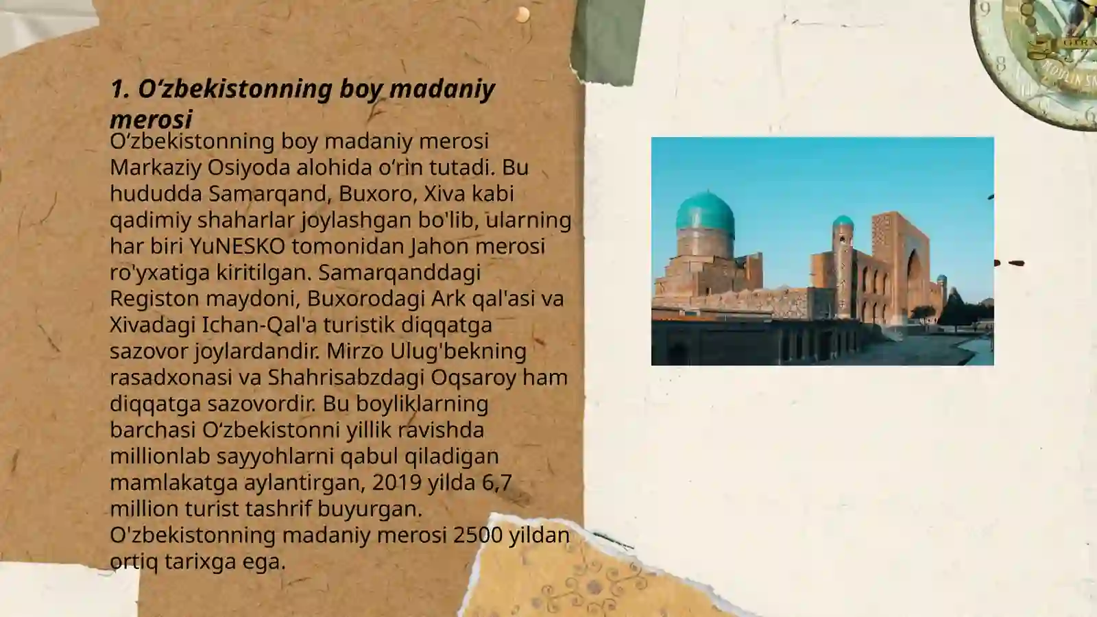 Oʻzbekistonning boy madaniy merosi 3