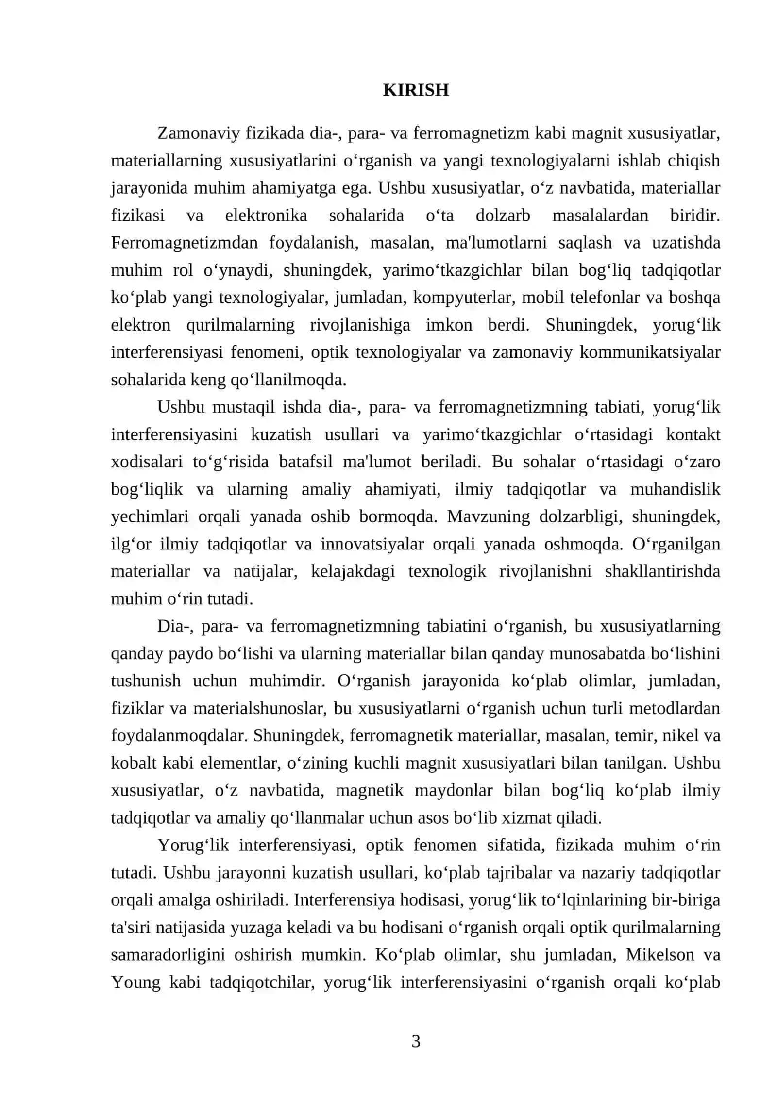 Dia-para-va ferromagnetism tabiati 3