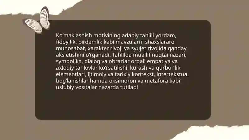 Ko‘maklashish motivi 3