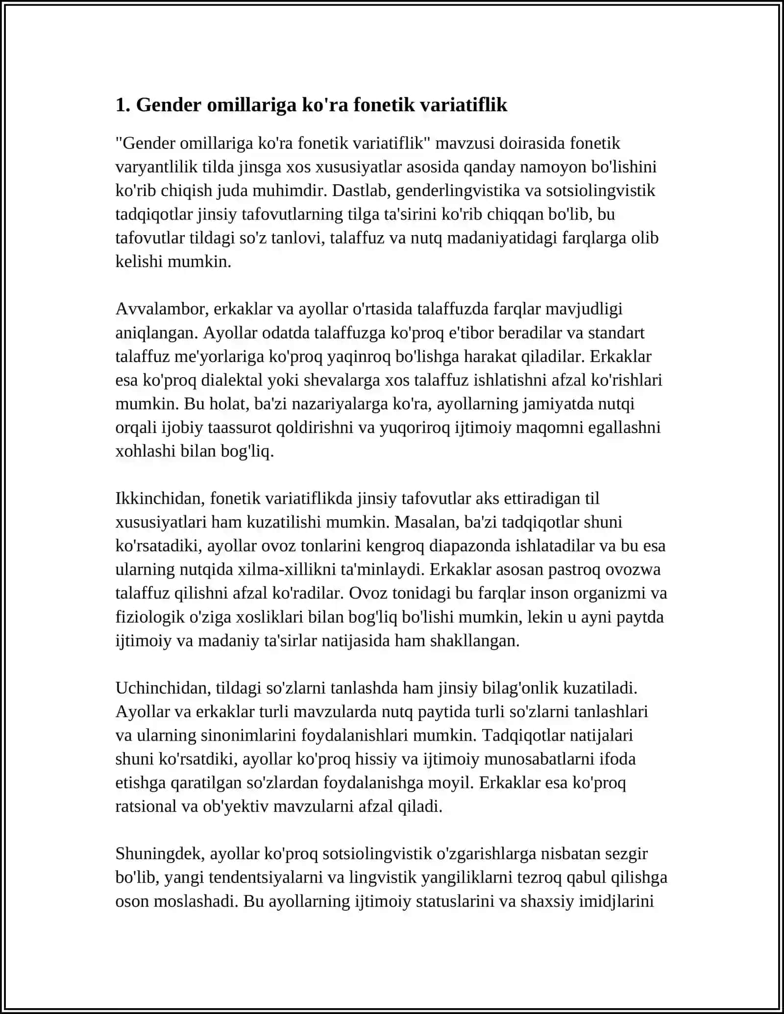VARIATIFLIKNING GENDER JIHATDAN XOSLANISHI 3